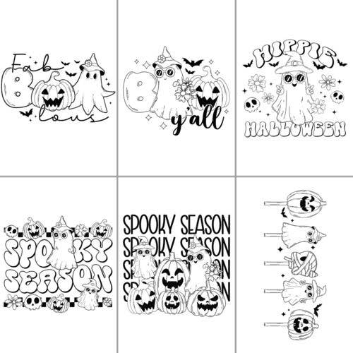 ColorFall Editions – Livro para colorir - Adulto por atacado – Livro de Colorir Hippie Halloween para Adultos2