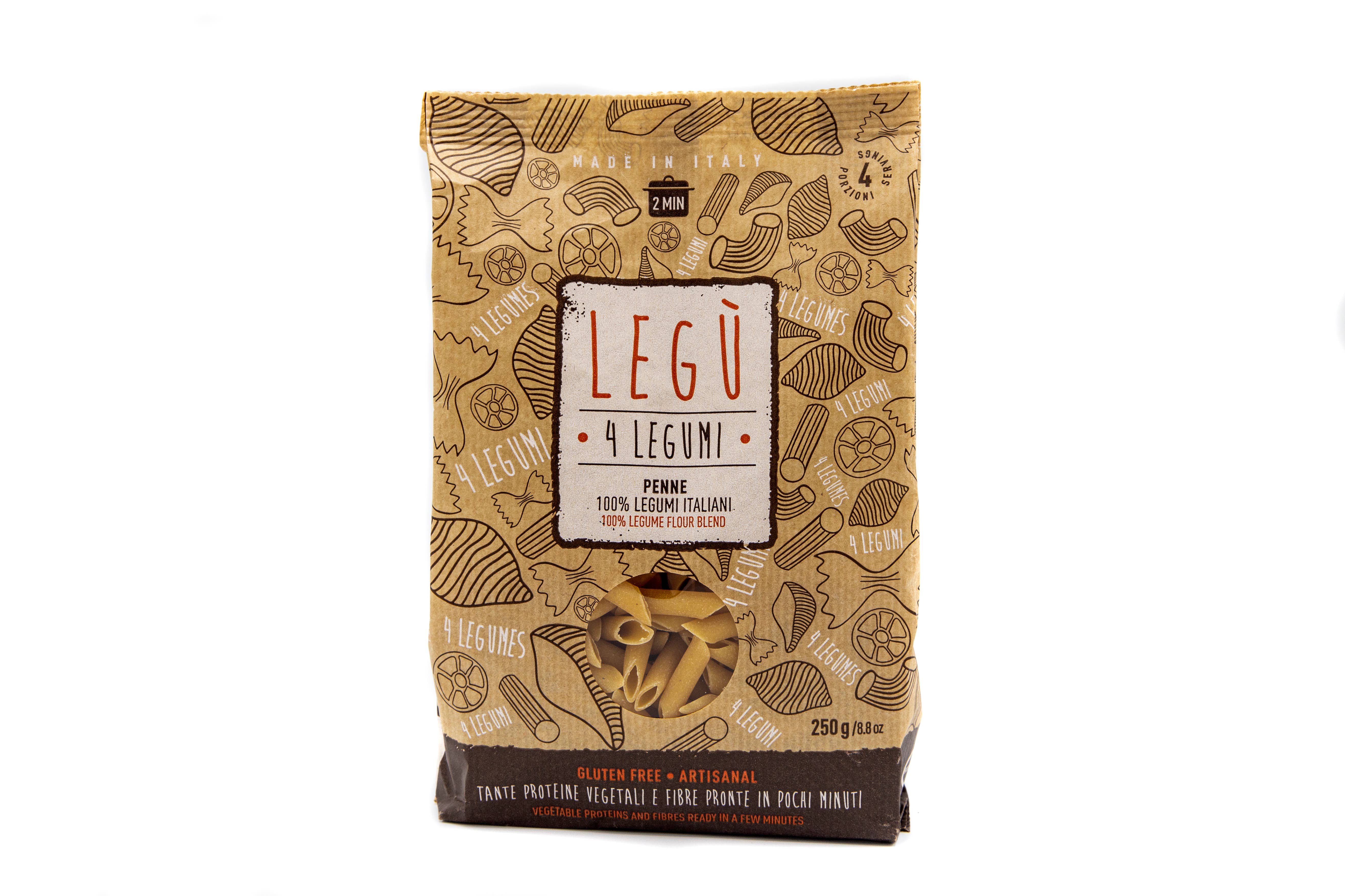 LEGÙ - Wholesale Pasta - 4 LEGUMES - PENNE (5 servings)0