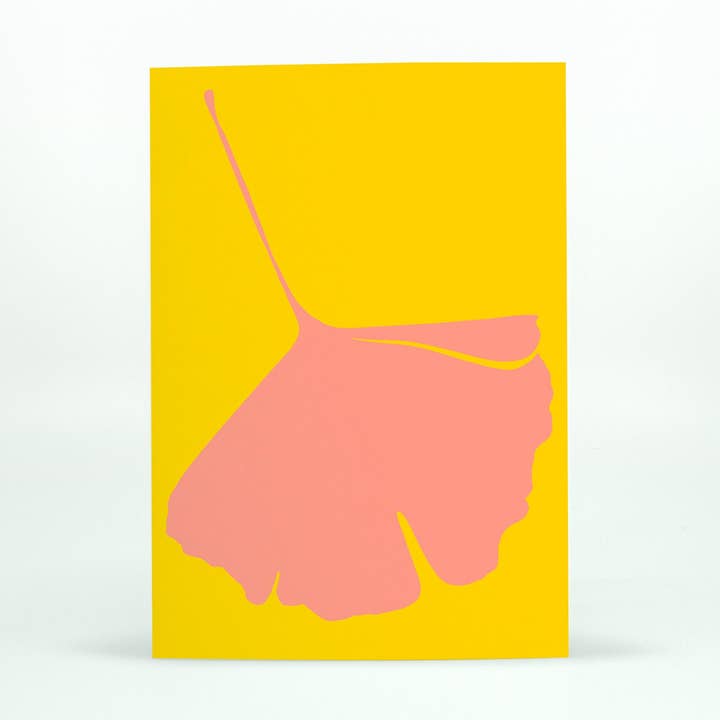 Ginkgo Pop No. 4 Blank Note Card | Everyday Greeting Cards for wholesale by Common Modern