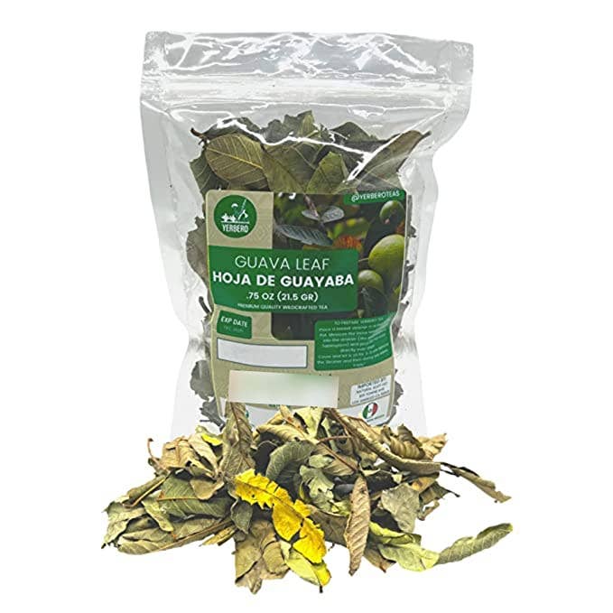 Yerbero - Hoja De Guayaba Entera (.75 oz - 22gr) Whole Dried Guava Leaf, Whole Leaf, Skin Care - Hair Re-Growth for wholesale by YERBERO