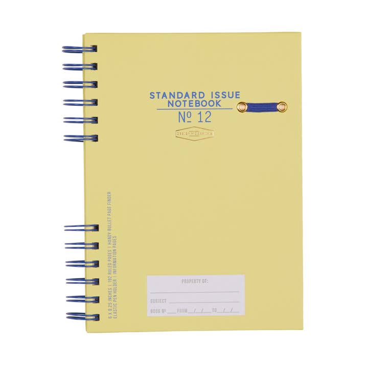 Standard Issue Planner Notebook - Cobalt + Citron for wholesale by Designworks Collective