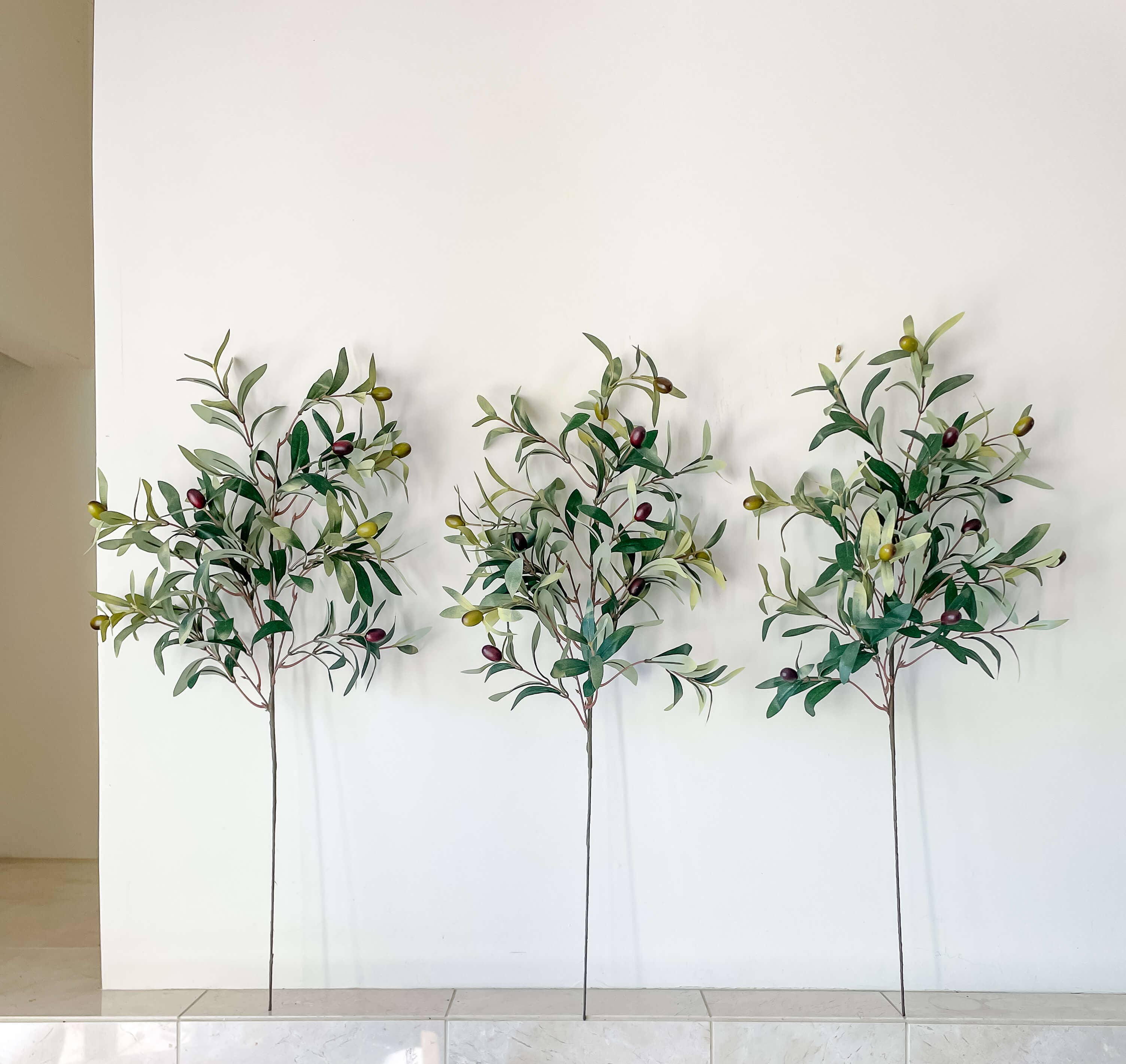 Hycroft Home Decor - Wholesale Artificial Plant - Olive Branch Stem 31" Faux Greenery4