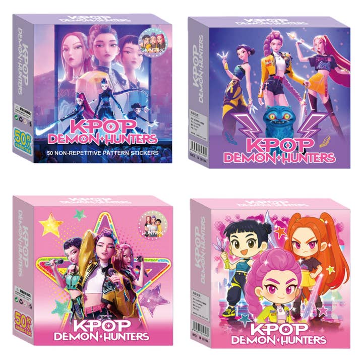 Coffret de Stickers Dessin Animé Chasseurs de Démons K-Pop, Stickers Créatifs pour Enfants pour Journaux et Bricolages DIY pour la vente par Auraquise