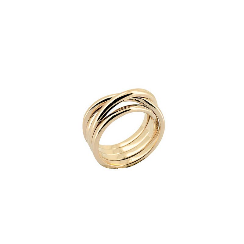 Sophie Deschamps Bijoux - Wholesale Band/Stacked Ring - SILVER THRILL RING (multi rings) BAGEM55