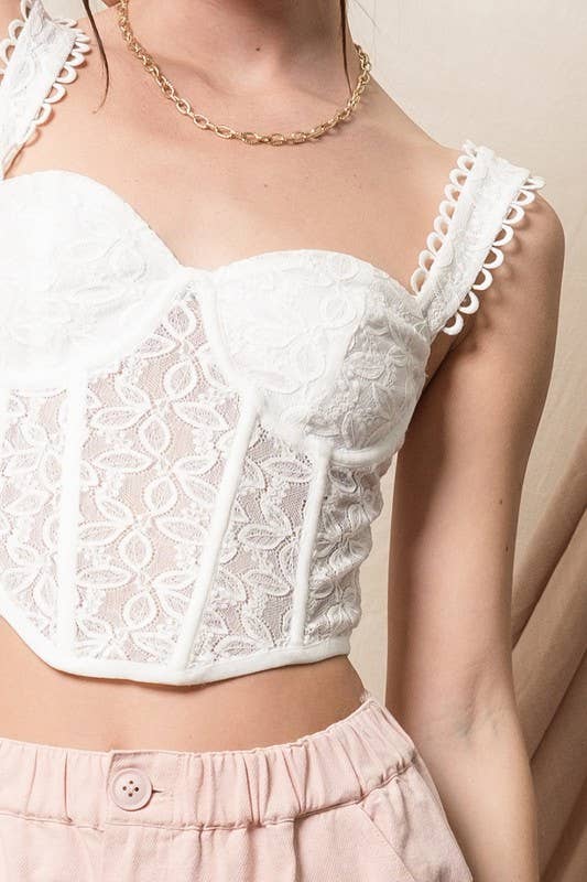 ILLA ILLA - Wholesale Corset - Women's - Floral Lace Corset1