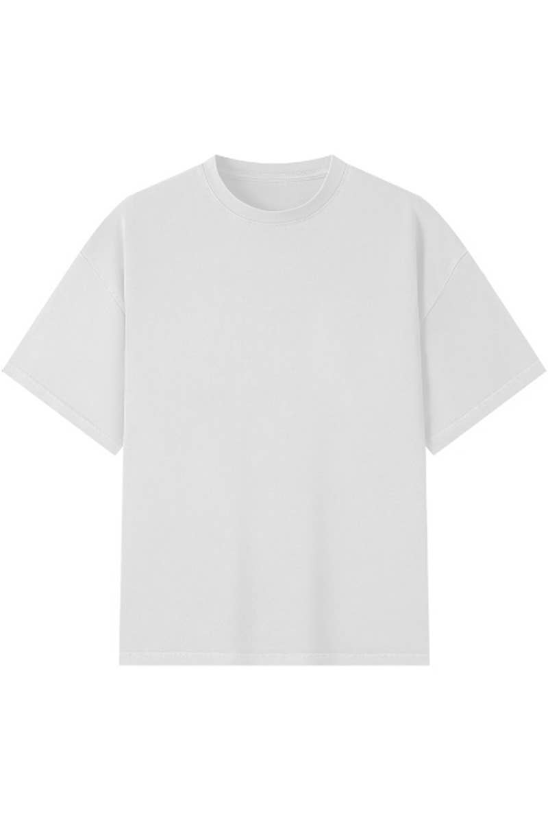 WEIV - Wholesale T-Shirt - Men's - Premium Cotton Drop Shoulder Tee0