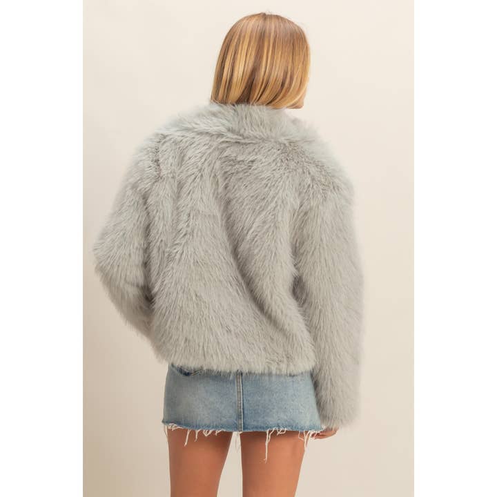 HYFVE - Venta al por mayor Chaqueta - Mujer - Chaqueta de piel sintética con cuello chal6