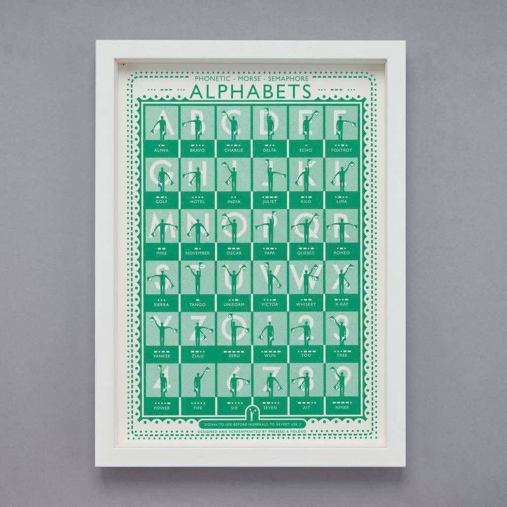 Pressed and Folded - Wholesale Art Print - Semaphore Screen Print2