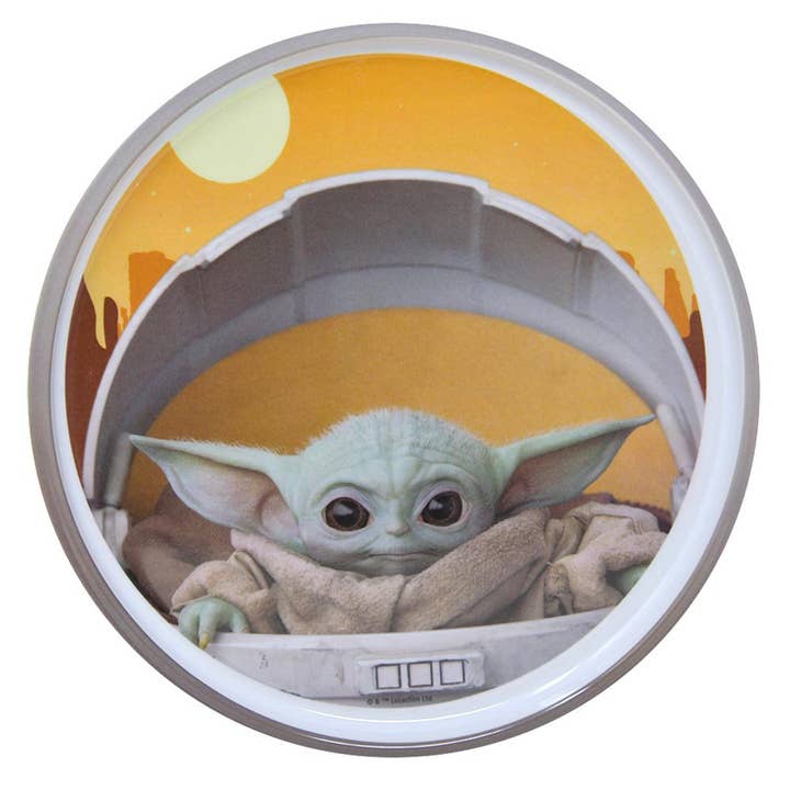 Deluxe Import Trading - Wholesale Dinner Plate - Kids & Baby - SW Mandalorian The Child 8in Melamine Plate With Rim