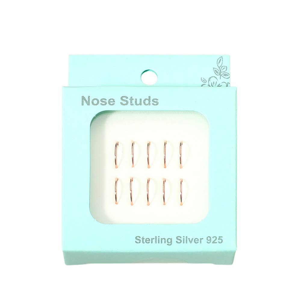 Sensibling Corp. – wholesale Nose ring – 10PCS - Thin Sterling Silver Nose Rings
2