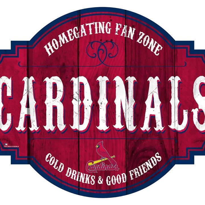 St. Louis Cardinals Homegating Tavern 24in Sign for wholesale by Fan Creations