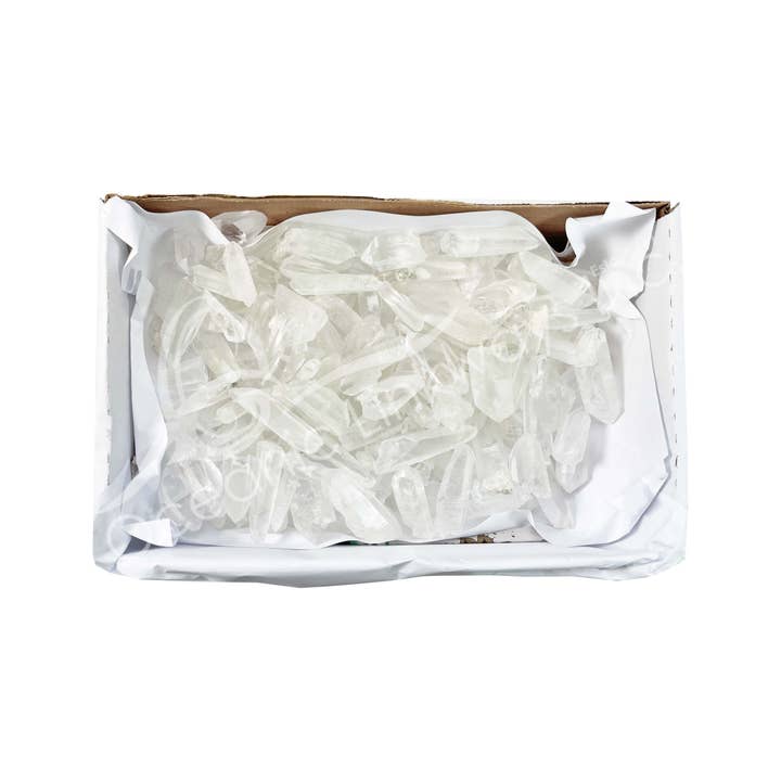 Oceanic Linkways Inc - Wholesale Spiritual Stone/Crystal - POINT - CRYSTAL QUARTZ, LEMURIAN 1-2" (3 LB LOT)1