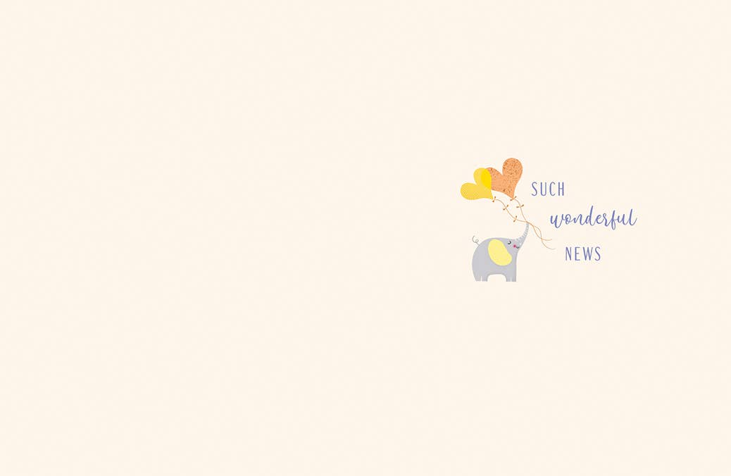 Piccadilly Greetings - Wholesale Baby Card - Baby Card, Adoption, Baby Ele1