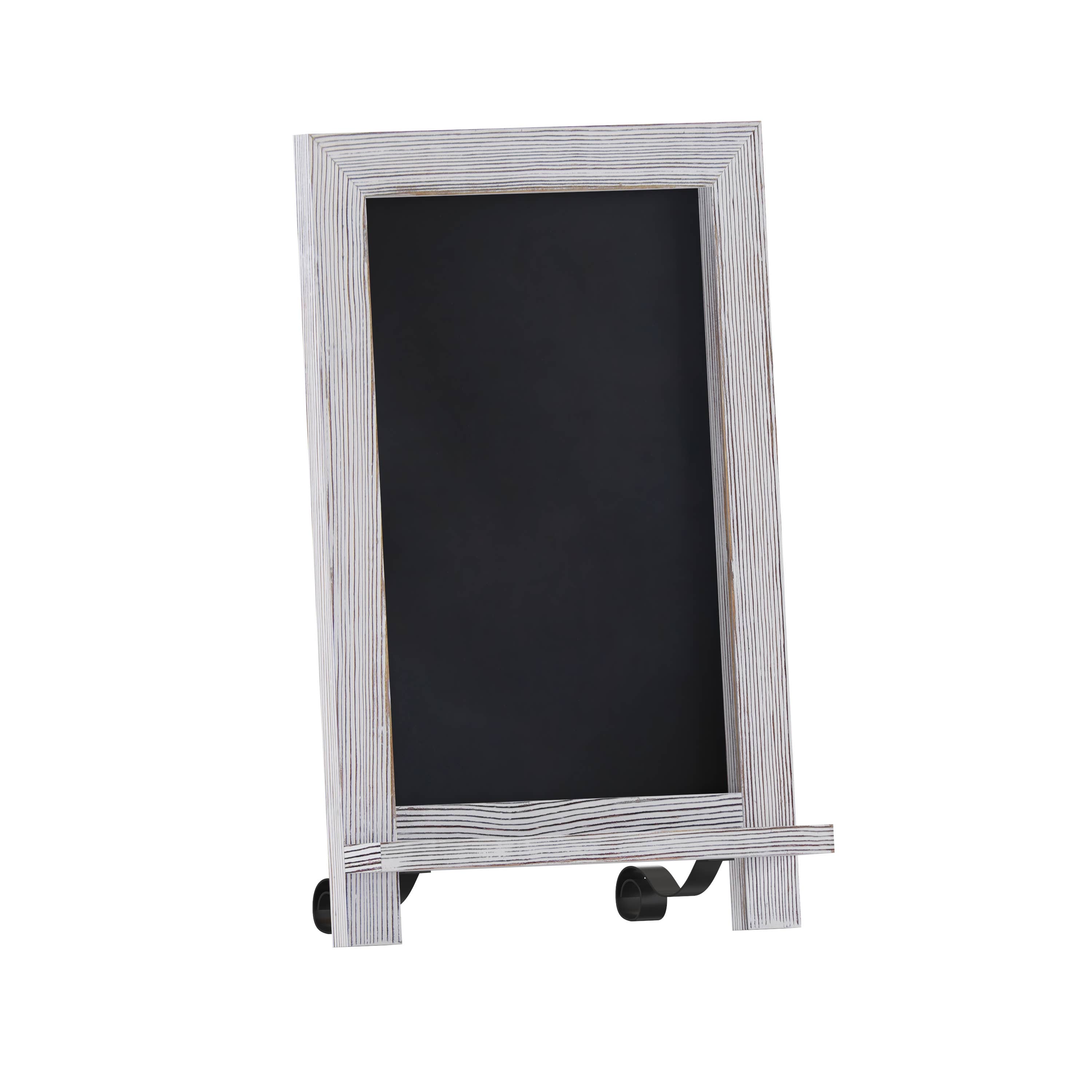 White Wash HBCY Whitewashed Magnetic Tabletop/Hanging Chalkboard-Small for wholesale on Faire1