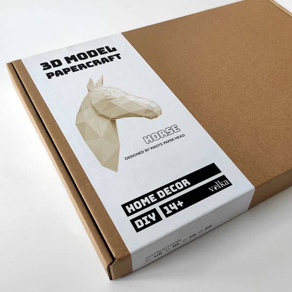 Volka - Vendita all'ingrosso Kit per lavoretti fai da te - DIY Cavallo Cremello — Kit di Papercraft 3D2