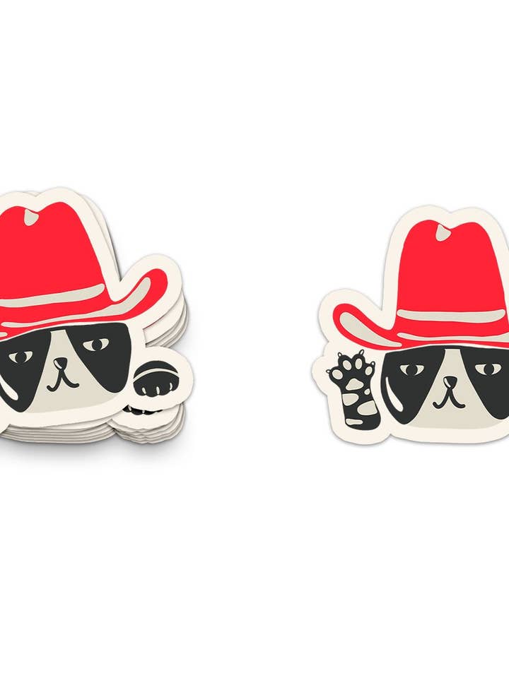 Cowboy Cat Western Sticker for wholesale by Shop Good
