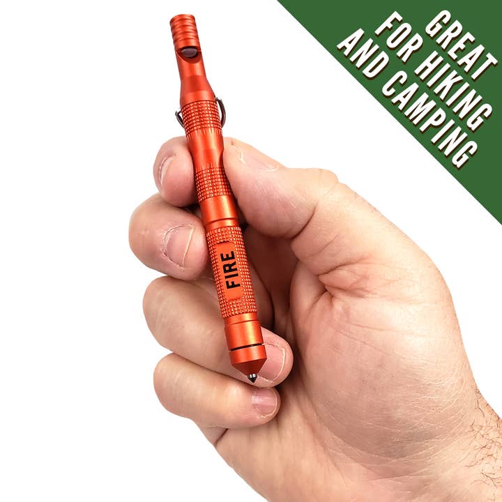 Lucky Jack (f.k.a. Trixie & Milo) - Wholesale Handy Tool - "Emergency Fire Starter" Pocket Fire Starter w/ Whistle