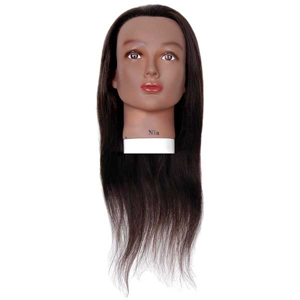 Majestic Wholesale - Wholesale Hair Extensions - TRAINING MANNEQUIN HEAD HUMAN HAIR "24-26" NIA