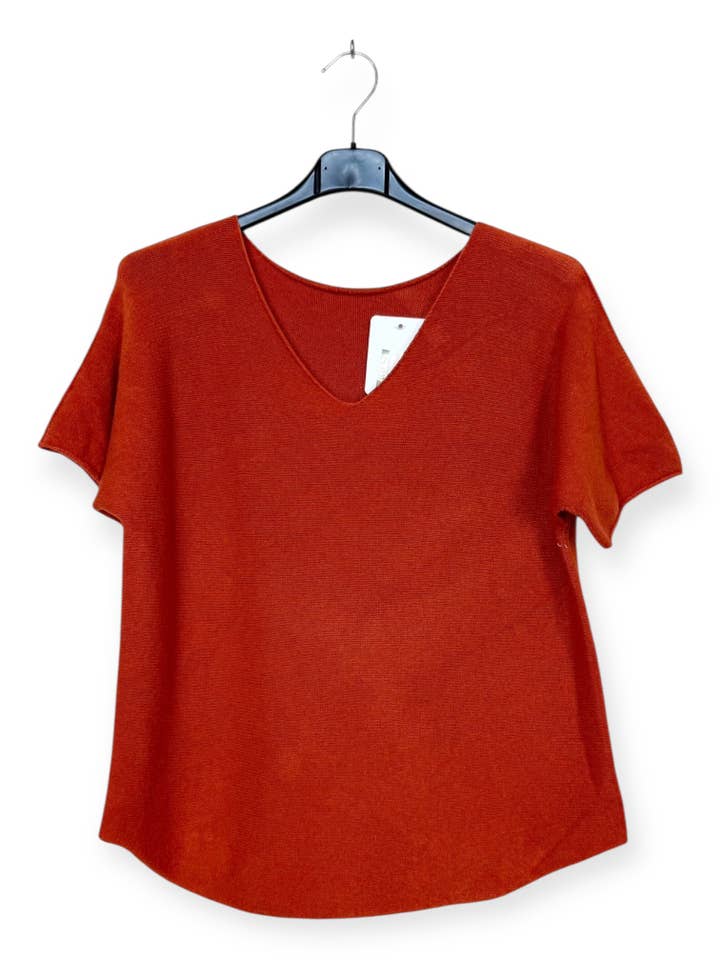 Lucky Nana - Wholesale Knit Top - Women's - AH 2203 - Soft Short-Sleeve Top26