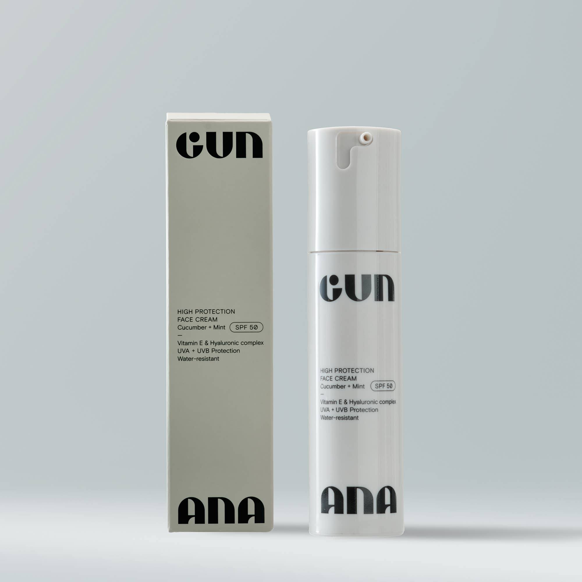 Gun Ana - Vente Crèmes solaires - CRÈME POUR LE VISAGE SPF 50