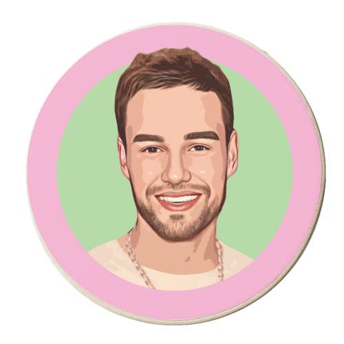 Coasters 'Smiling Liam' by DOLLY WOLFE for wholesale by ART WOW