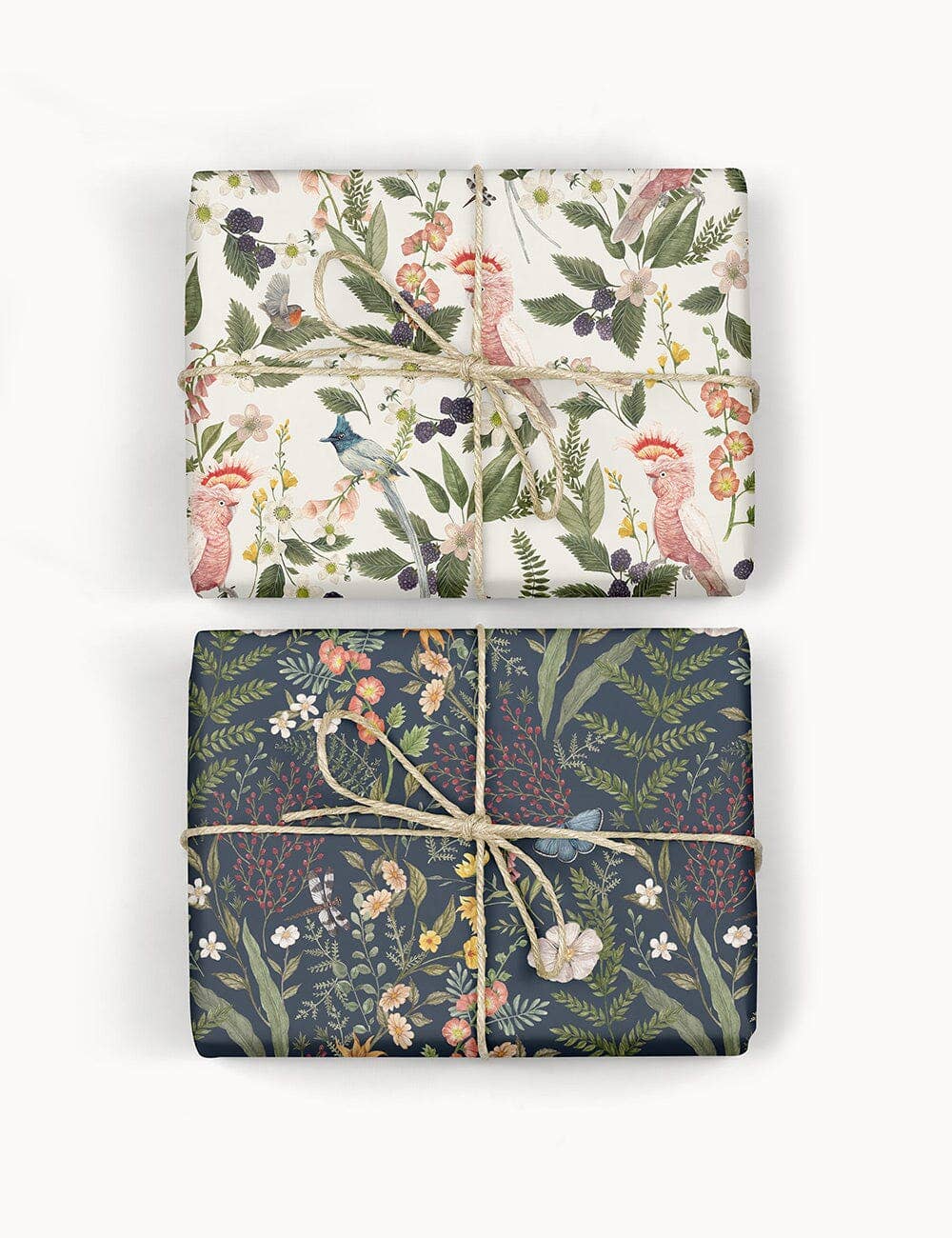 Bespoke Letterpress – Großhandel Geschenkpapier in Bögen – Kakadu / Dämmerung in Blüte 6er-Pack Geschenkpapierbögen0