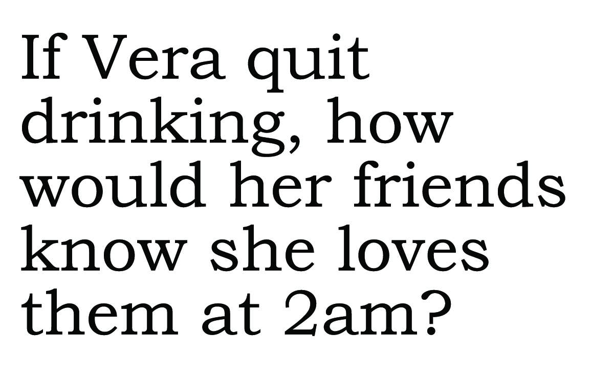 The 3 Sisters Design Co. – wholesale Everyday greeting card – BIG HOUSE Greetings, If Vera quit drinking...1