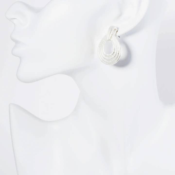 Wild Honey - Wholesale Dangle Earrings - Textured Metal Teardrop Post Earrings1