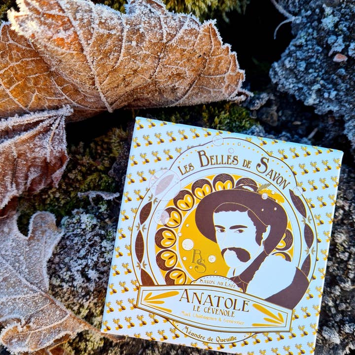 Jabón natural con miel, leche de oveja, puré de castañas para venta al por mayor de Les Belles De Savon