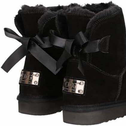 OB6166 OOG Damen Lederboots mit Schleife Black for wholesale on Faire0