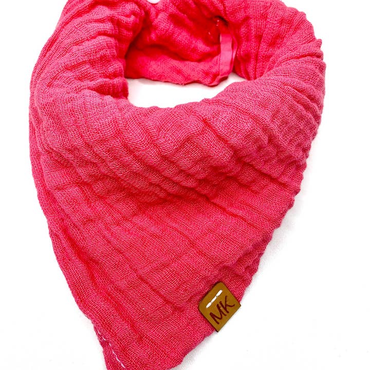 MomoKidz – Großhandel Schal – Kinder – Halstuch Musselin für Babys und Kinder „Momo“ - Pink2