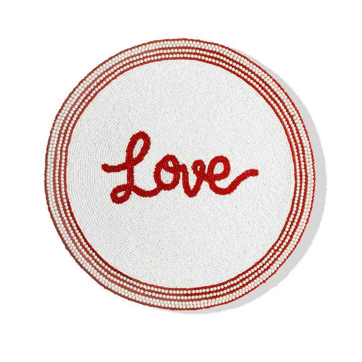 Amour Scripté Set de Table Perlés pour la vente par Tiramisu