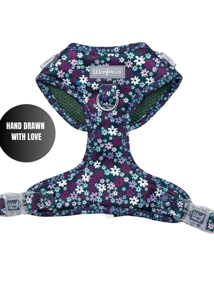 Dog Harness | Twilight Bloom for wholesale by Woof Frills