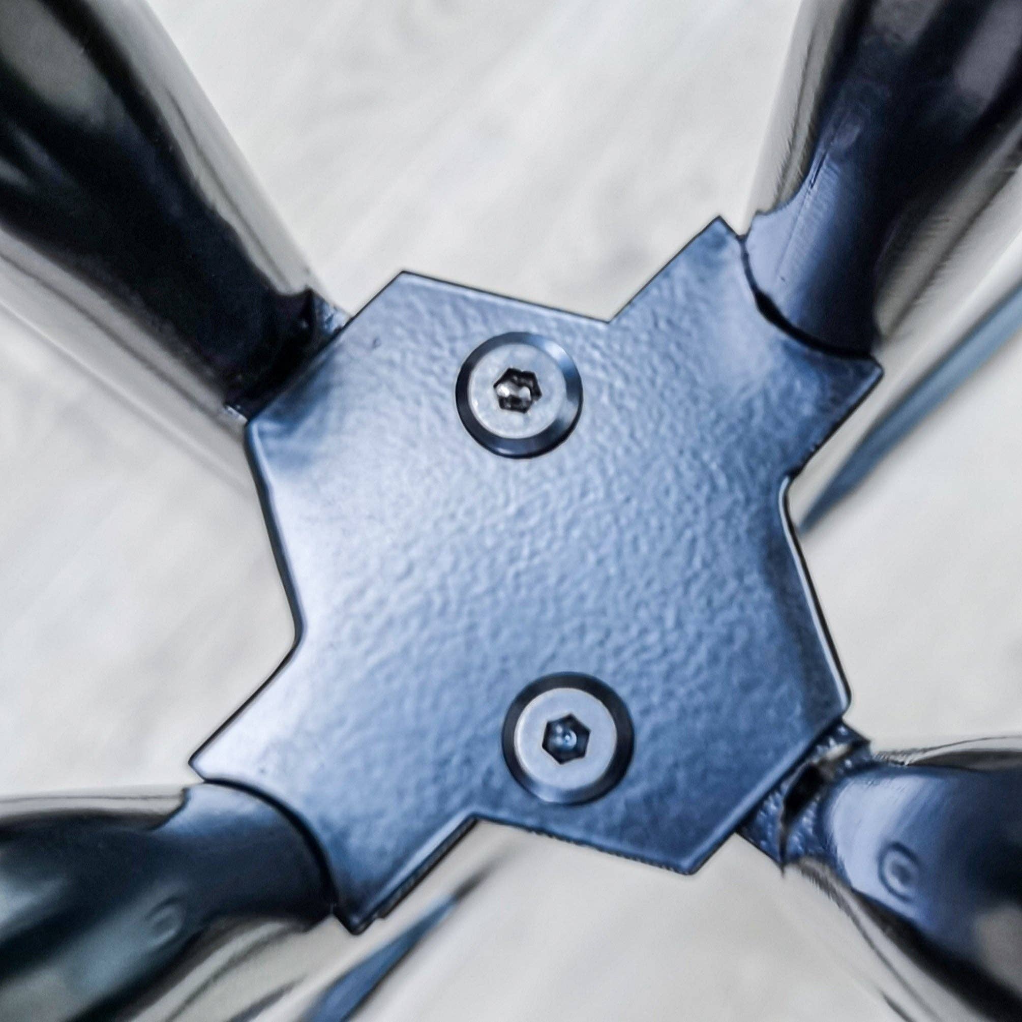 FIXTUREDISPLAYS - Wholesale Patio Table - 31.5X42" Tall Cocktail High Table Easy Fold Black Party Tradeshow Mobile Desk 1199907