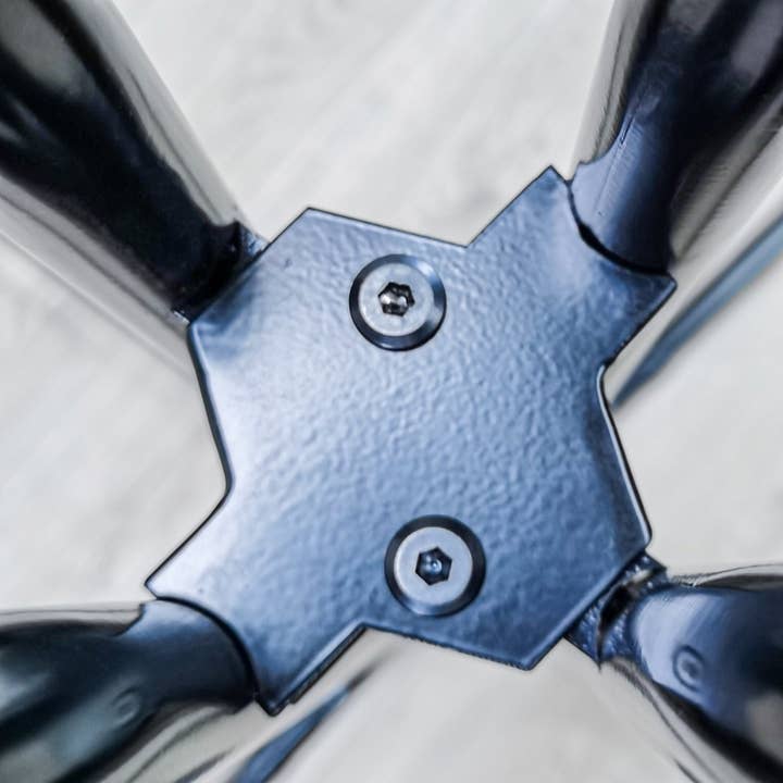 FIXTUREDISPLAYS - Wholesale Patio Table - 31.5X42" Tall Cocktail High Table Easy Fold Black Party Tradeshow Mobile Desk 1199907