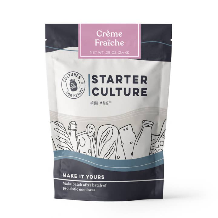 Culture de départ pour crème fraîche (pack de 8 unités) pour la vente par Cultures for Health