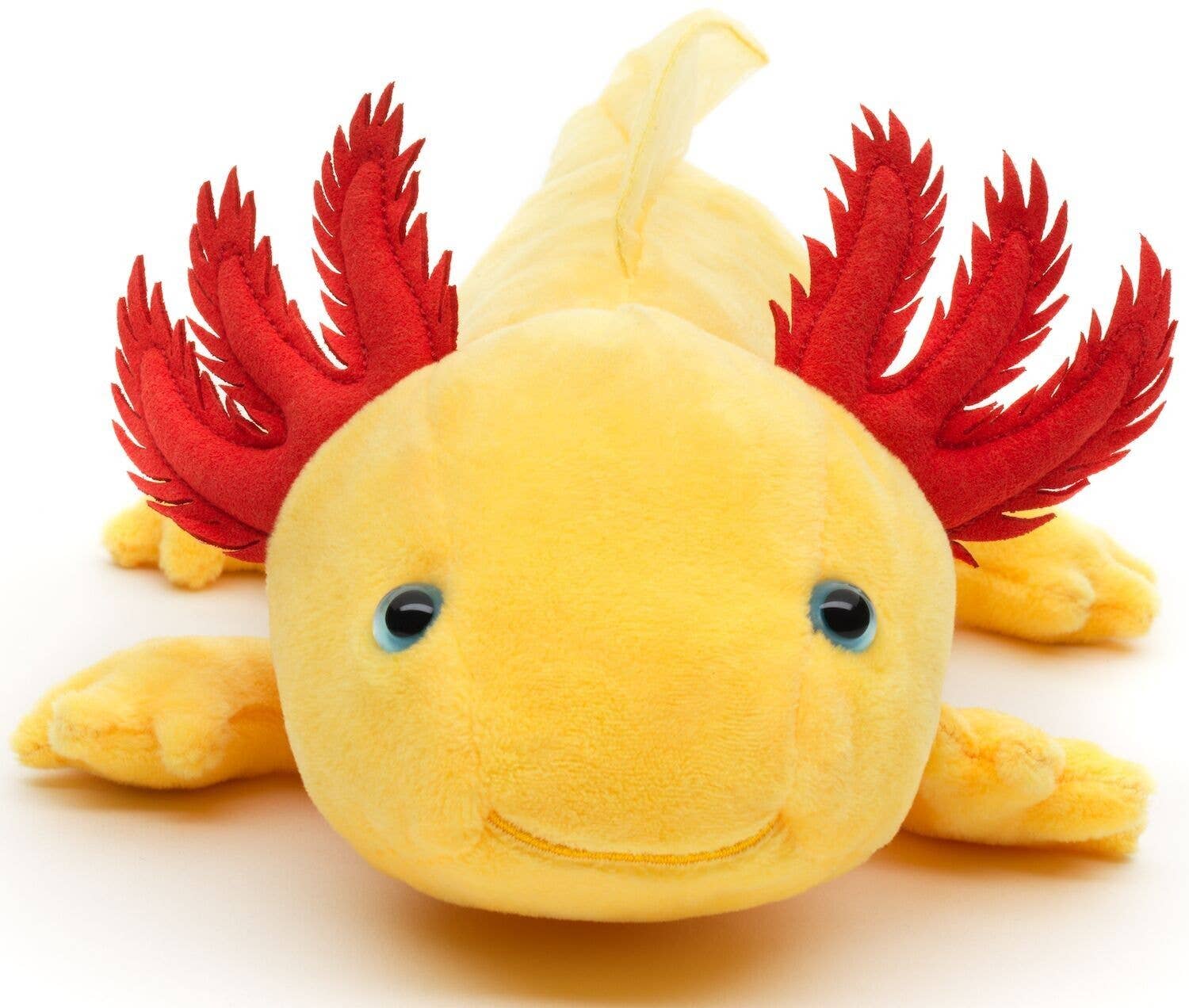 Uni Toys - Wholesale Stuffed/Plush Toy - Kids & Baby -  Axolotl (yellow with blue eyes) - 32 cm cuddly/plush toy1