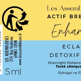 Les Assembleuses - Wholesale Facial Serum/Concentrate - Actif Enhance - Radiance - Detoxifying - Resale Size - 5 ml1
