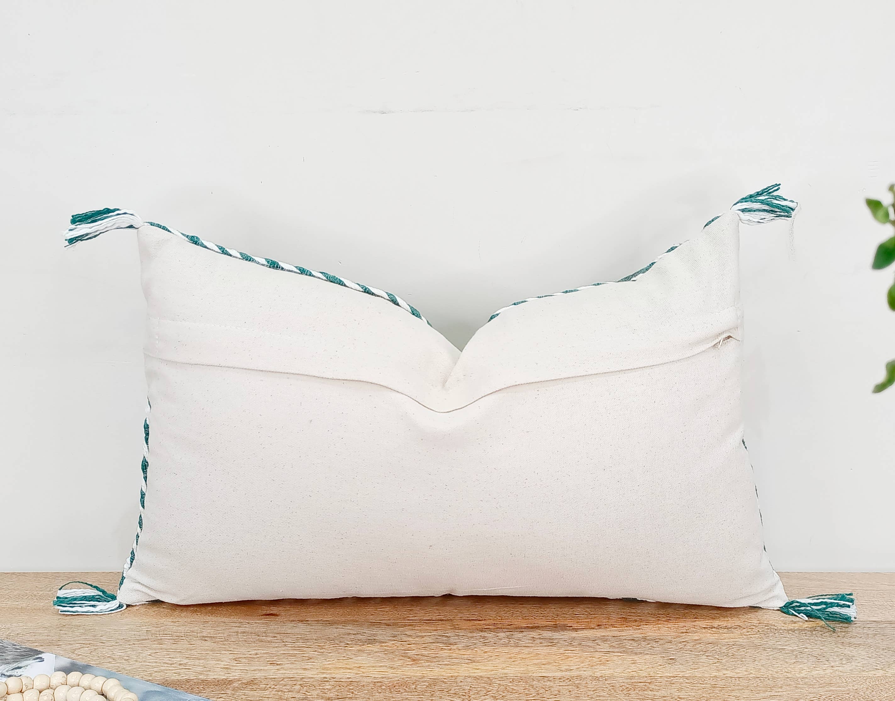 Urban Adorn - Wholesale Throw Pillow Cover - Teal Colour Moroccan Silk Inspired Linen Cushion Cover3