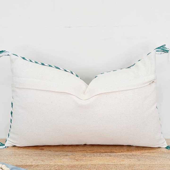 Urban Adorn - Wholesale Throw Pillow Cover - Teal Colour Moroccan Silk Inspired Linen Cushion Cover3