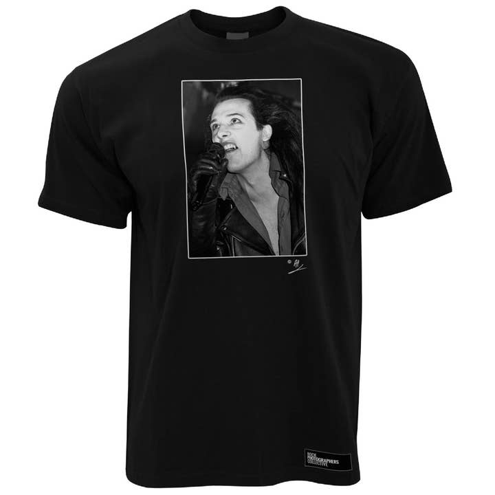 Camiseta Dave Vanian de The Damned para hombre para venta al por mayor de Rock Photographers Collective