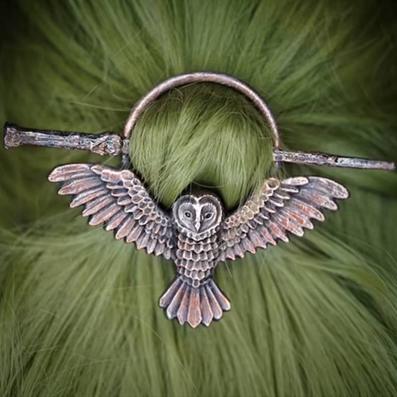 Women's Gothic Vintage Owl Hairpin for wholesale on Faire1