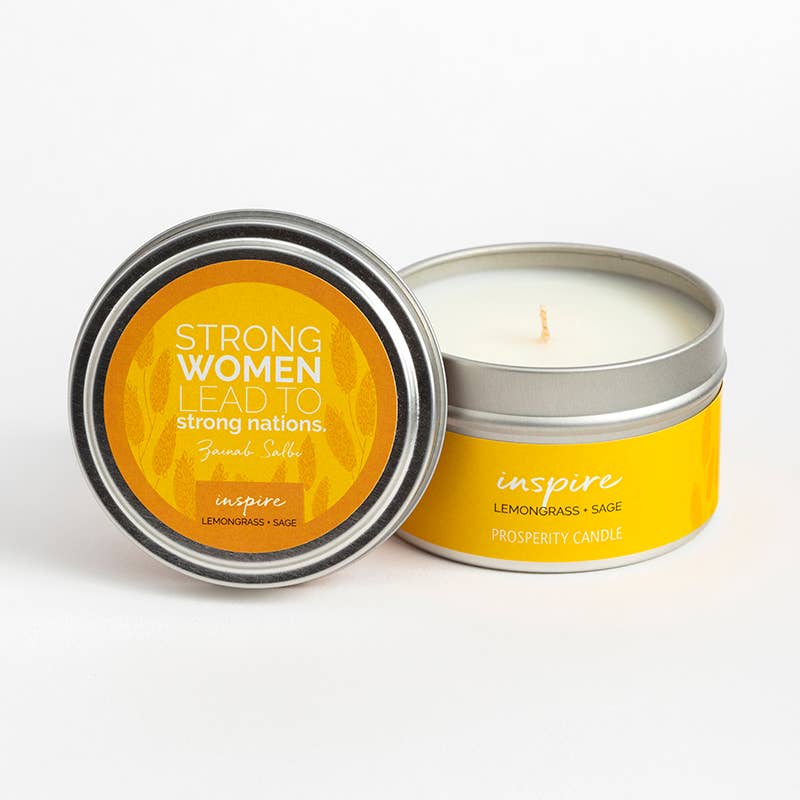 Prosperity Candle - Wholesale Travel Candles - Year of Inspiration 4oz Quote Candle Collection - Handmade6