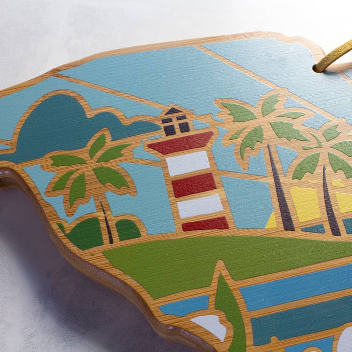 Totally Bamboo - Wholesale Cutting Board - South Carolina Cutting Board with Artwork by Summer Stokes1