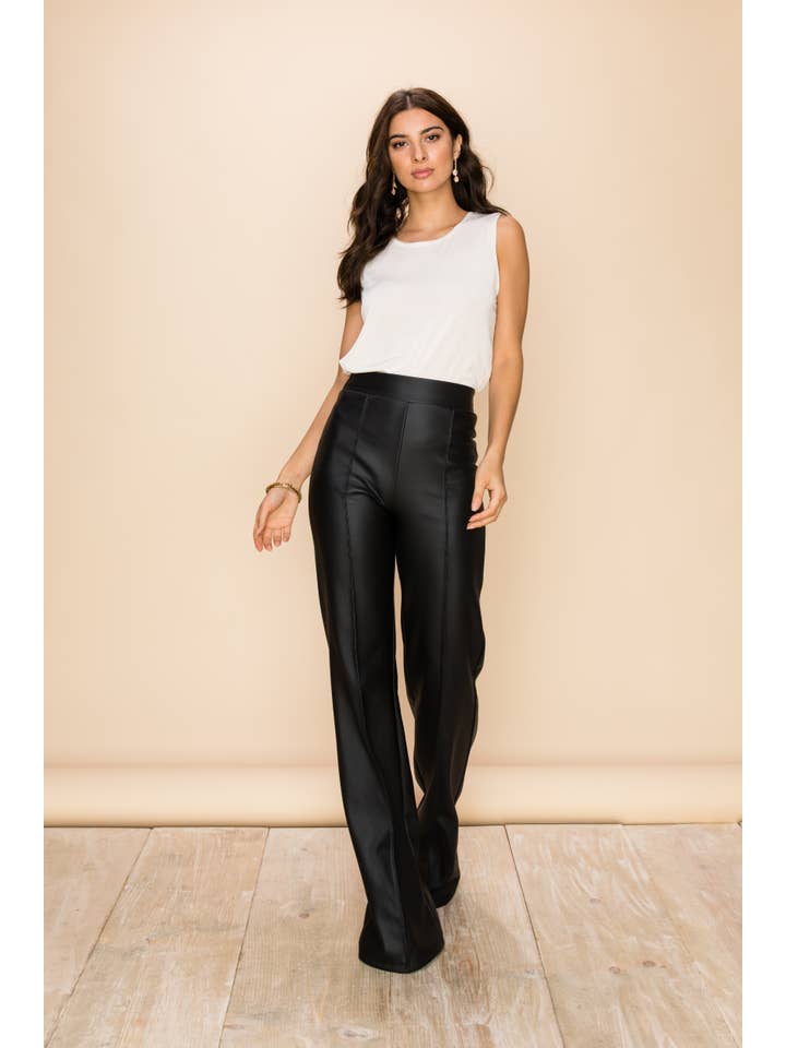 House of Fru Fru - Wholesale Pants - Women's - High Waisted PU Pants7