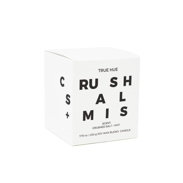 True Hue - Wholesale Jar/Filled Candle - Crushed Salt + Mist Candle6