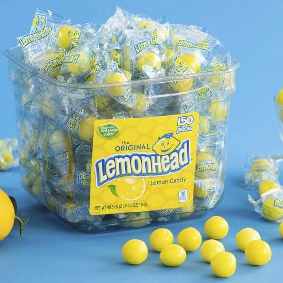 O'Shea's Candies Sweet Shop - Wholesale Hard Candy - Nostalgic 1962 Original Lemonheads 🍋 150CT Display Box