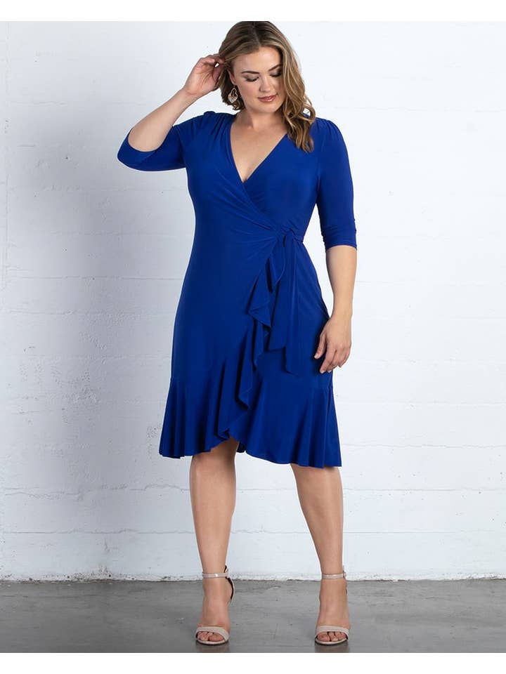 Kiyonna - Wholesale Dress - Women's - Whimsy Wrap Dress - Plus Size
