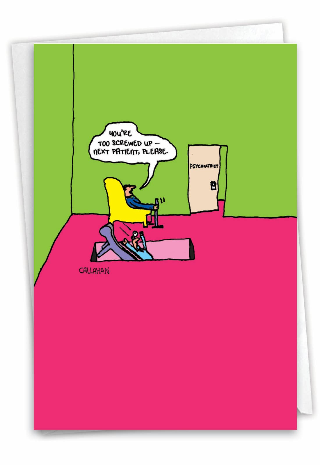 NobleWorks - Wholesale Everyday Greeting Card - All Occasions Card - John Callahan’s Down The Hatch4