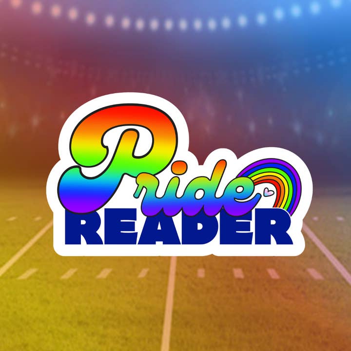 Pride Reader Sticker for wholesale by Messterpieces